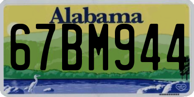 AL license plate 67BM944