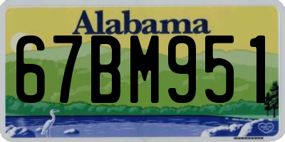 AL license plate 67BM951