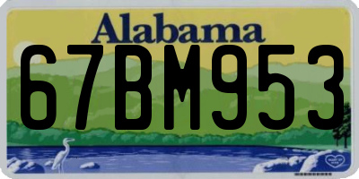AL license plate 67BM953