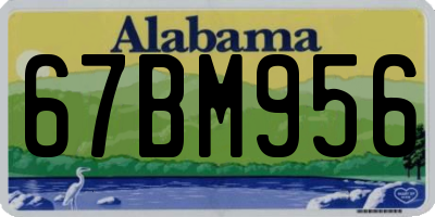 AL license plate 67BM956