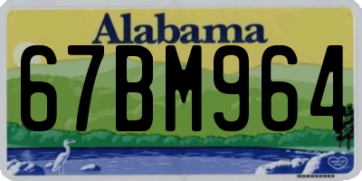 AL license plate 67BM964