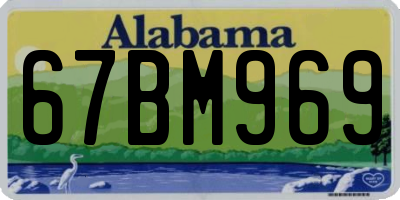 AL license plate 67BM969