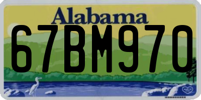 AL license plate 67BM970