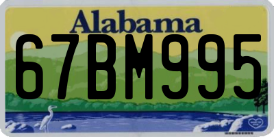 AL license plate 67BM995