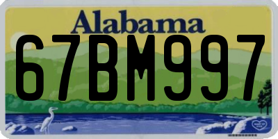 AL license plate 67BM997