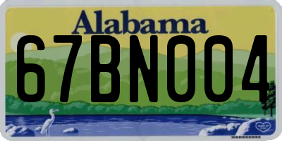 AL license plate 67BN004