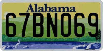 AL license plate 67BN069