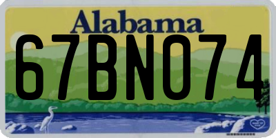 AL license plate 67BN074