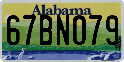 AL license plate 67BN079