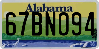 AL license plate 67BN094