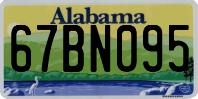 AL license plate 67BN095