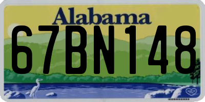 AL license plate 67BN148