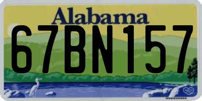 AL license plate 67BN157