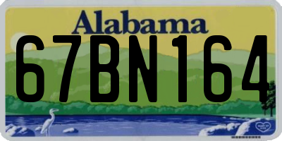 AL license plate 67BN164