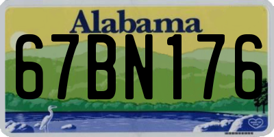 AL license plate 67BN176