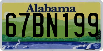 AL license plate 67BN199