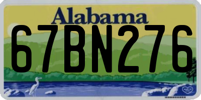 AL license plate 67BN276