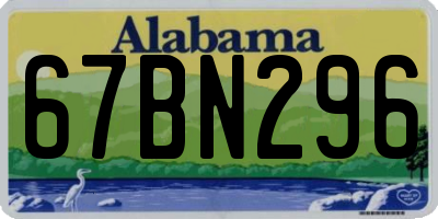 AL license plate 67BN296