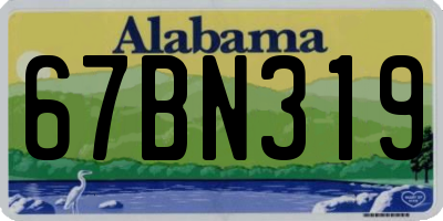 AL license plate 67BN319