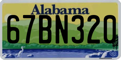 AL license plate 67BN320