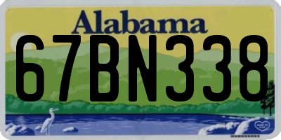 AL license plate 67BN338