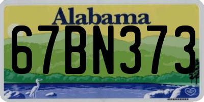AL license plate 67BN373