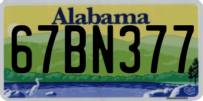 AL license plate 67BN377