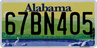 AL license plate 67BN405