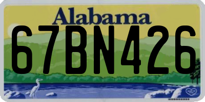 AL license plate 67BN426