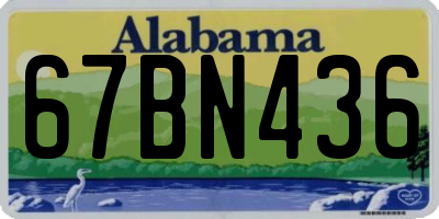 AL license plate 67BN436