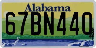 AL license plate 67BN440