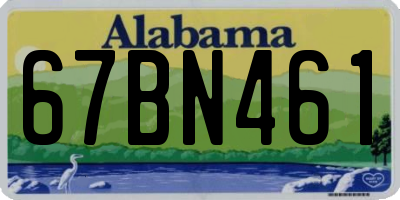 AL license plate 67BN461