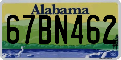 AL license plate 67BN462