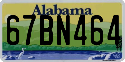 AL license plate 67BN464