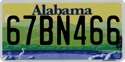 AL license plate 67BN466