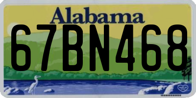 AL license plate 67BN468