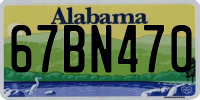 AL license plate 67BN470