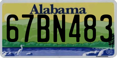 AL license plate 67BN483