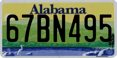 AL license plate 67BN495