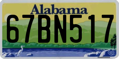 AL license plate 67BN517