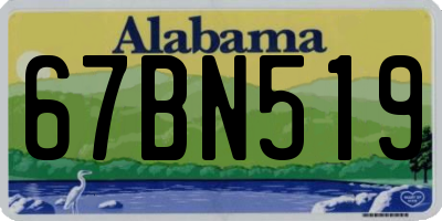 AL license plate 67BN519