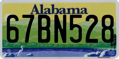 AL license plate 67BN528