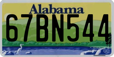 AL license plate 67BN544