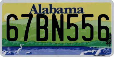 AL license plate 67BN556