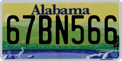 AL license plate 67BN566