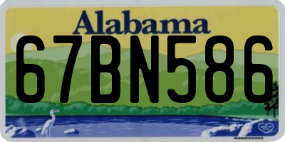 AL license plate 67BN586