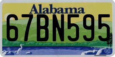 AL license plate 67BN595