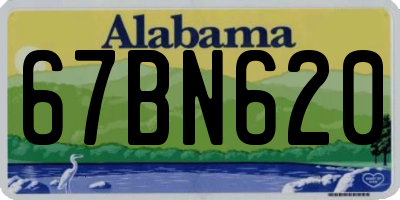 AL license plate 67BN620
