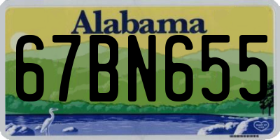 AL license plate 67BN655