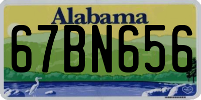 AL license plate 67BN656